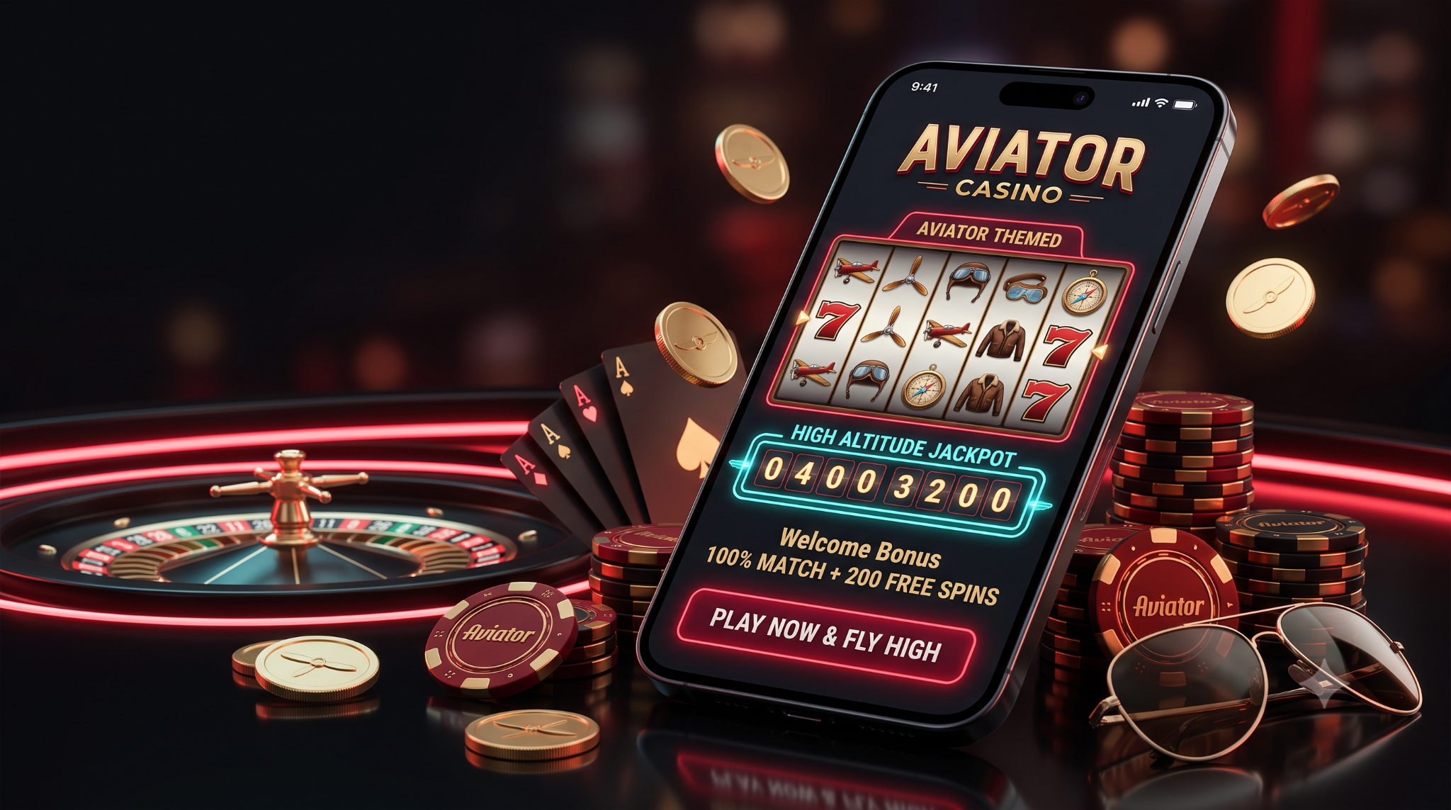 Aviator slot themed con jackpot e roulette